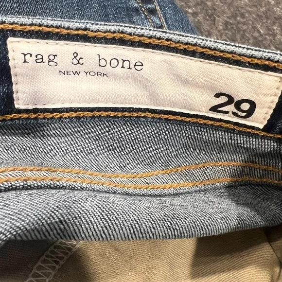 RAG & BONE Women’s Dre Low Rise Slim Boyfriend Jeans in Mariposa Size 29 NEW